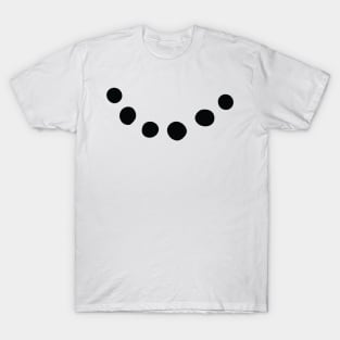 Snowman Face - Big Smiley Face - Funny Gift with Smile T-Shirt